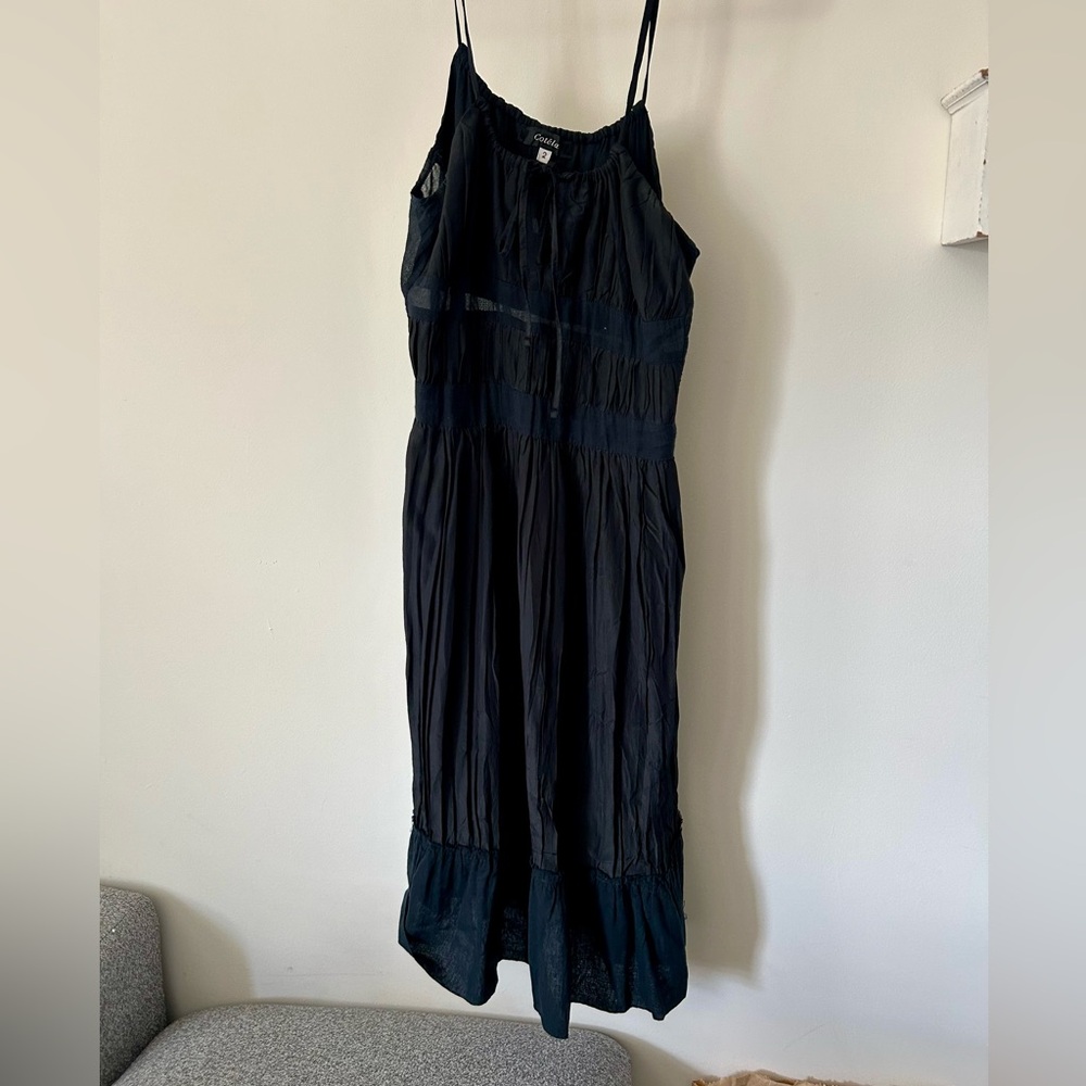 Cotelac Black Sleeveless Maxi Dress